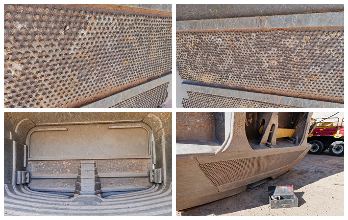 CAT 7495 bucket door at the fourth inspection
