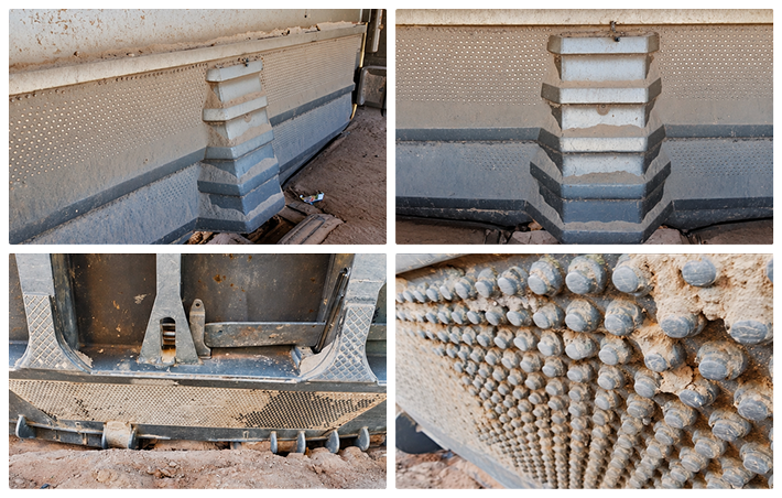 CAT 7495 bucket door at the second inspection