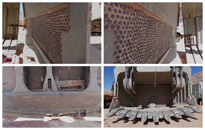 CAT 7495 bucket door at the third inspection