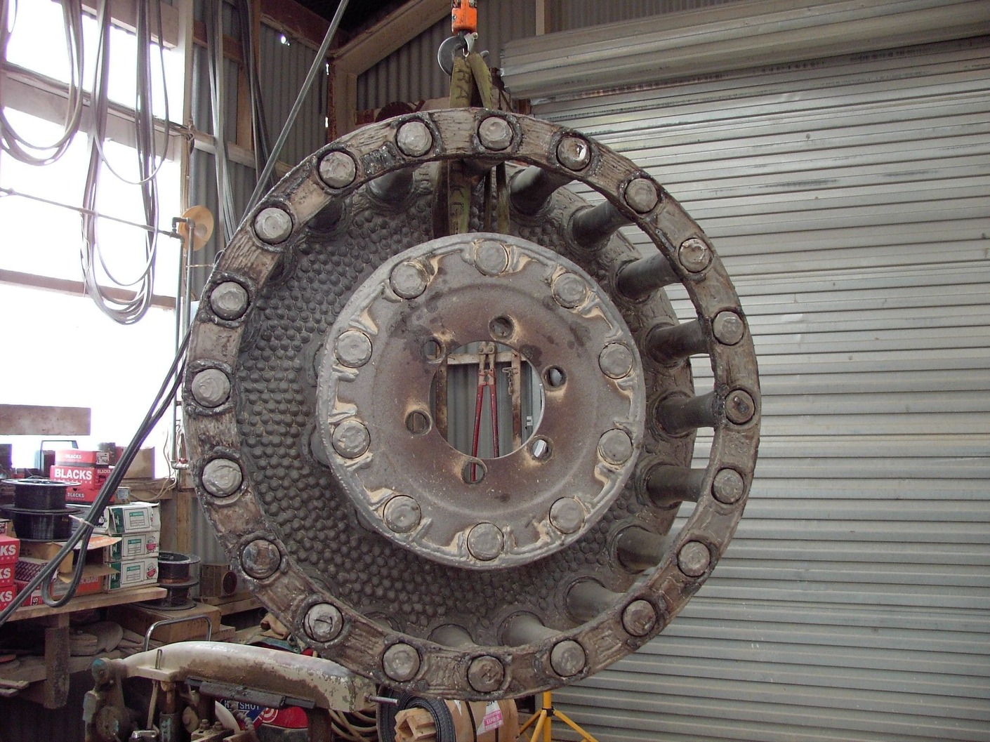 Rotor de molino de jaula equipado con TuffStudds